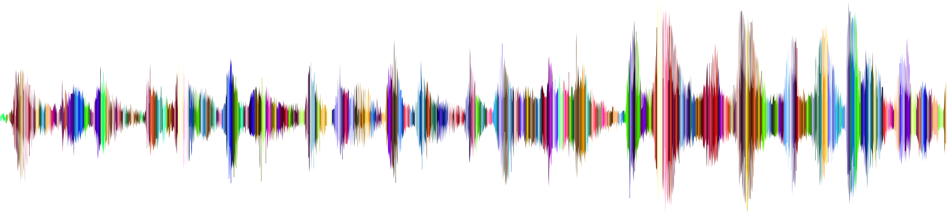 Colorful Audio Waveform